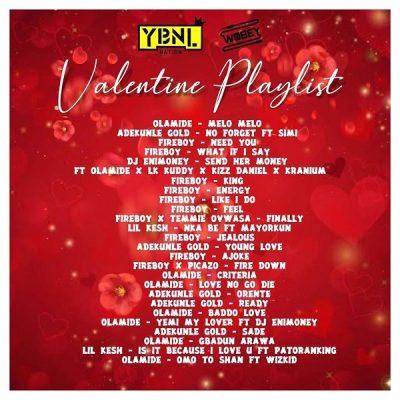 [Mixtape] DJ Enimoney – Valentine’s Playlist (Mix)