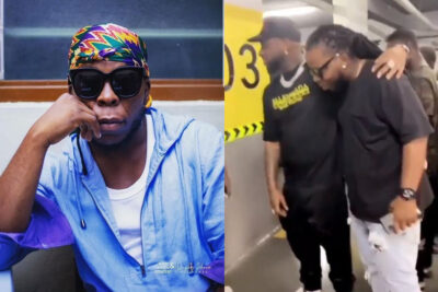 Reactions As Ghanaian Rapper, Ayigbe Edem Meets Davido