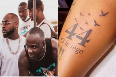 Davido Honours Late Friend, Obama DMW’s With A New Tattoo In His Arm (Photos)